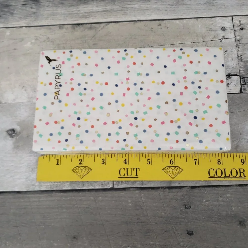 NWT - Papyrus Confetti Paper Napkins - Set of 32